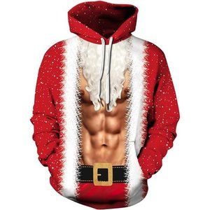Men Hoodies Hooded Sweatshirt Christmas & Thanksgiving Pullover Hoody
